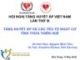 Bài giảng Tăng huyết áp và các yếu tố nguy cơ tỉnh Thừa Thiên Huế